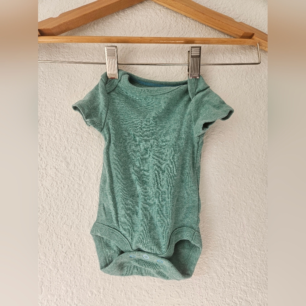 cloud island newborn green onesie